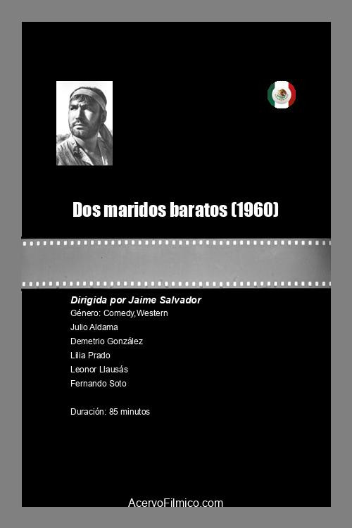 Movie poster for Dos Maridos baratos (1960)