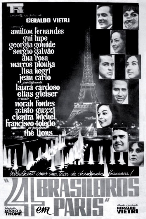 Movie poster for Quatro Brasileiros em Paris (1965)