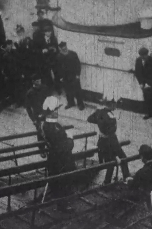 Movie poster for Dignitaries Coming Down Gangplank (1896)