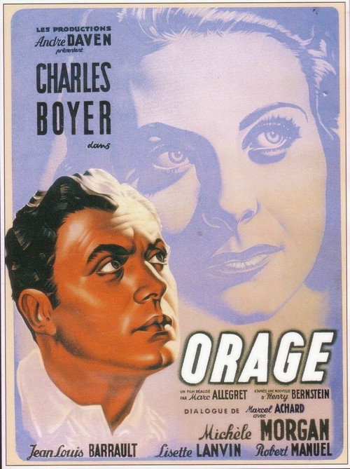 Movie poster for Orage (1938)