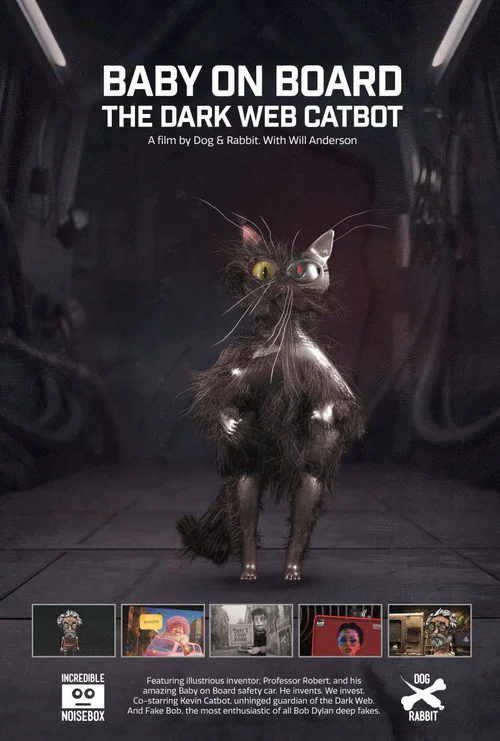 Movie poster for Baby on Board. The Dark Web Catbot (2024)