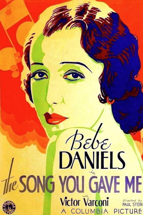 Movie poster for The Song You Gave Me (1933)