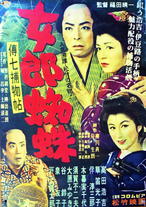 Movie poster for Denshichi Torimonocho: Vampire Spider (1955)