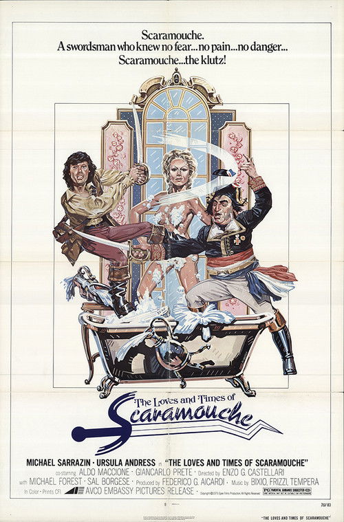 Movie poster for The Loves and Times of Scaramouche (1976)