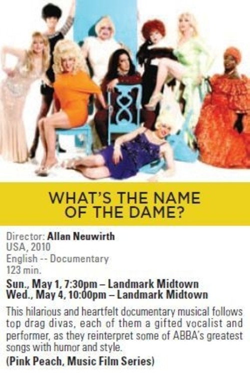 Movie poster for What's the Name of the Dame? (2009)