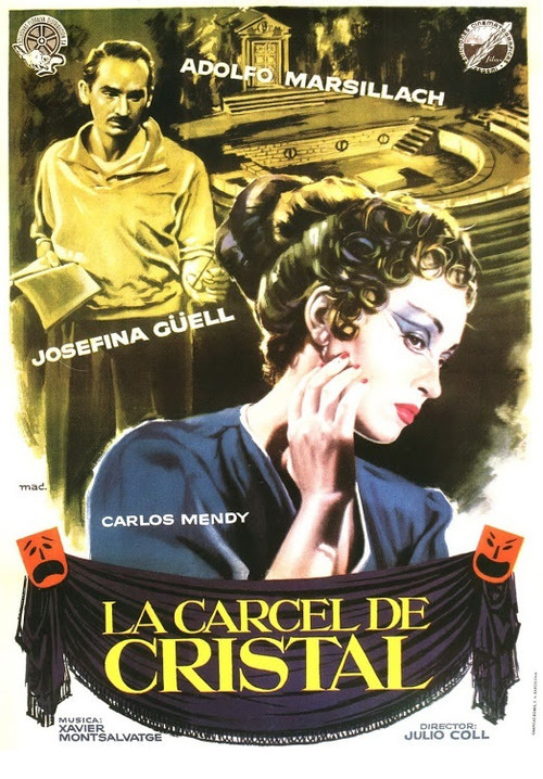 Movie poster for La cárcel de cristal (1957)
