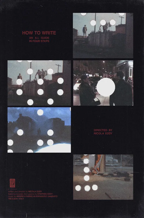 Movie poster for HOW TO WRITE, an AI guide in four steps (2025)