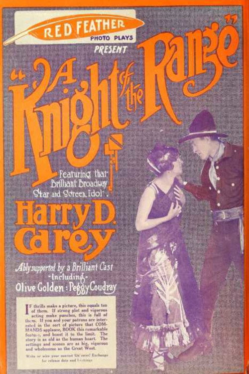 Movie poster for A Knight of the Range (1916)