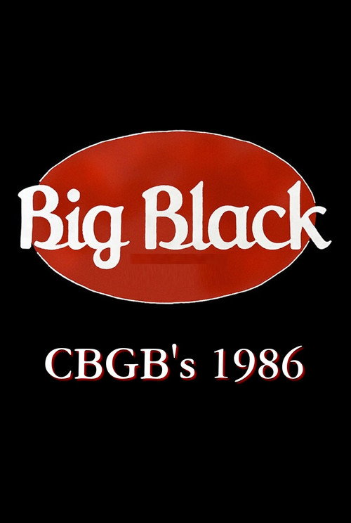 Movie poster for Big Black: Live at CBGB's (1986)