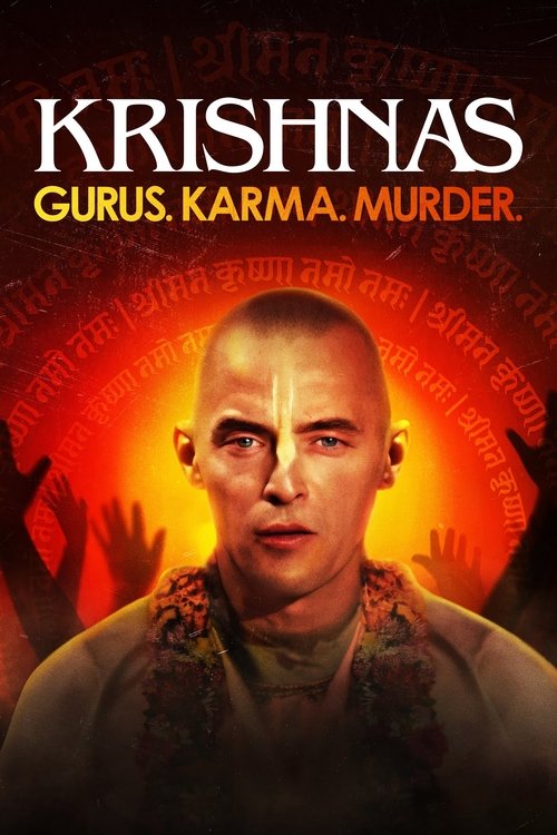 Series poster for Krishnas: Gurus. Karma. Murder. (2023)