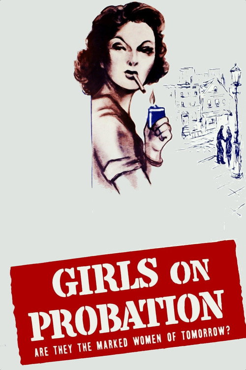 Movie poster for Girls on Probation (1938)