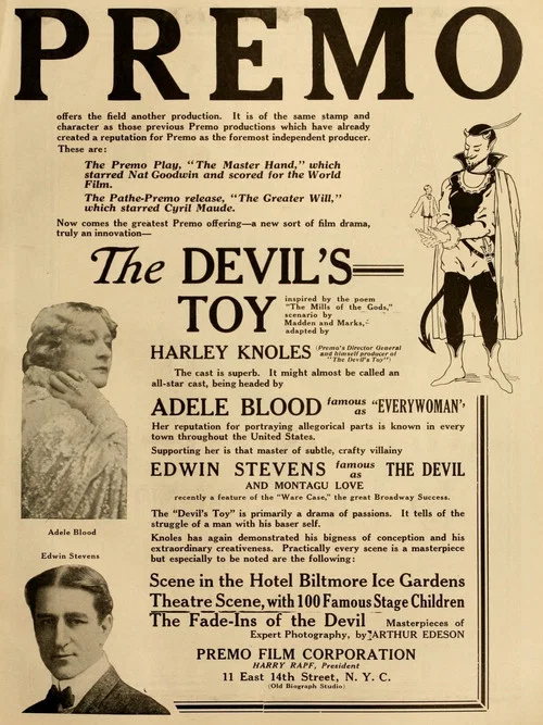 Movie poster for The Devil's Toy (1916)