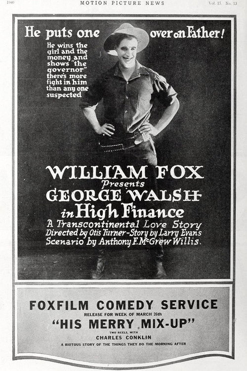 Movie poster for High Finance (1917)