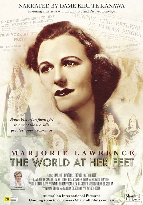 Movie poster for Marjorie Lawrence: The World at Her Feet (2021)