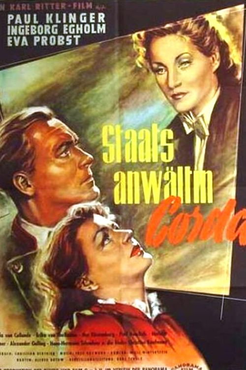 Movie poster for Staatsanwältin Corda (1953)