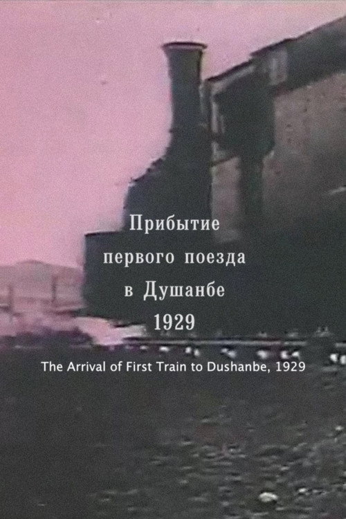 Movie poster for Soviet Tajikistan: Arrival of the first train in Dushanbe (1929)