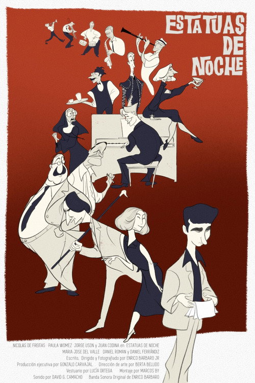 Movie poster for Estatuas de noche (2025)