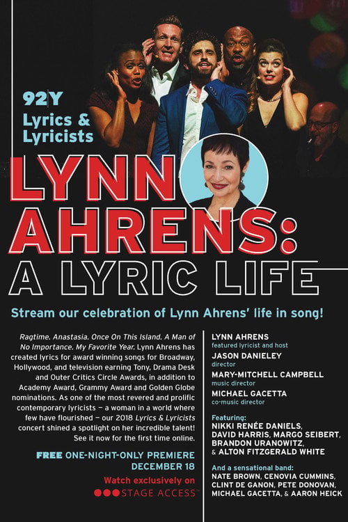 Movie poster for Lynn Ahrens: A Lyric Life (2020)