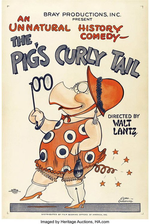 Movie poster for The Pig's Curly Tail (1926)