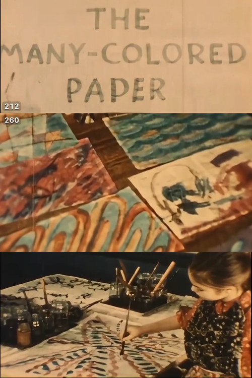 Movie poster for THE MANY COLORED PAPER