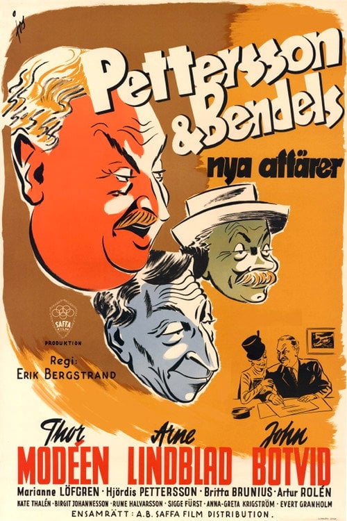 Movie poster for Pettersson & Bendels nya affärer (1945)