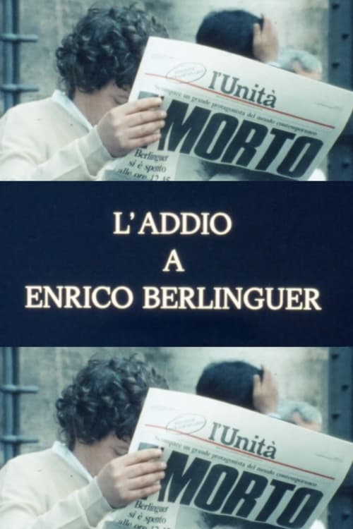 Movie poster for Farewell to Enrico Berlinguer (1984)