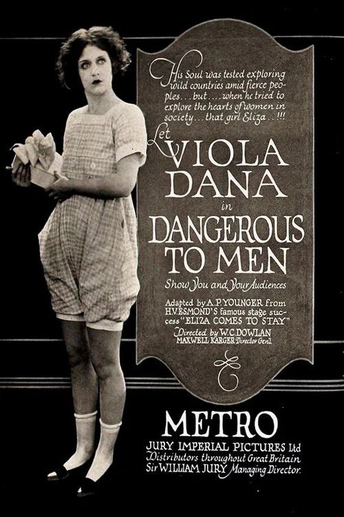 Movie poster for Dangerous to Men (1920)