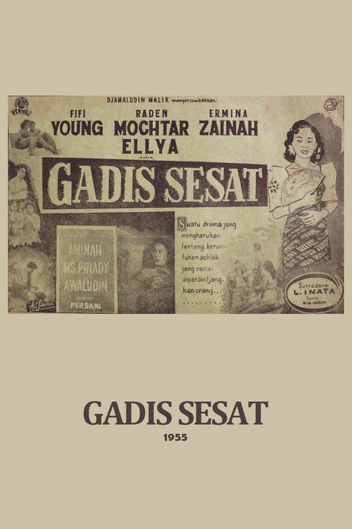 Movie poster for Gadis Sesat (1956)