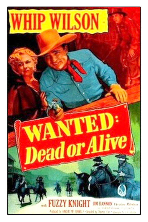Movie poster for Wanted: Dead or Alive (1951)