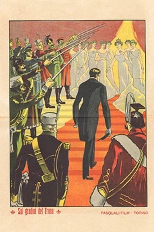 Movie poster for On the Steps of the Throne (1912)