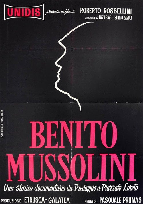 Movie poster for Benito Mussolini (1962)
