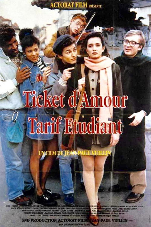 Movie poster for Ticket d'amour, tarif étudiant (1992)