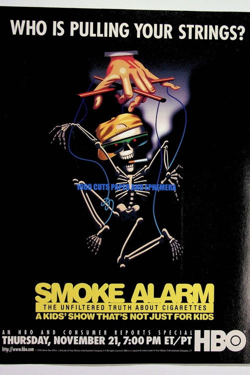 Movie poster for Smoke Alarm: The Unfiltered Truth About Cigarettes (1997)