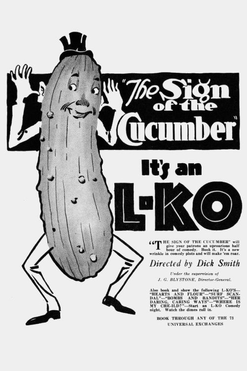 Movie poster for The Sign of the Cucumber (1917)
