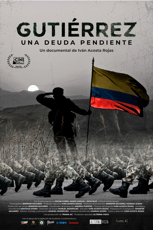 Movie poster for Gutiérrez: Una deuda pendiente (2024)