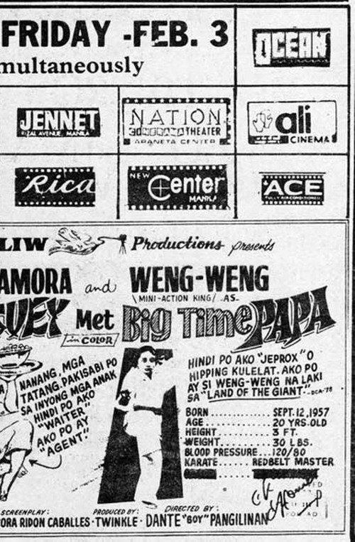 Movie poster for Chopsuey Met Big Time Papa (1978)