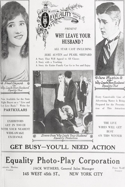 Movie poster for Why Leave Your Husband? (1920)