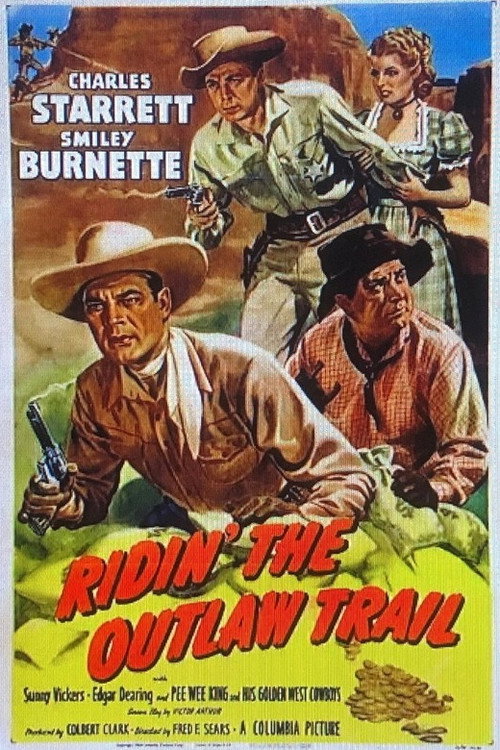 Movie poster for Ridin' the Outlaw Trail (1951)