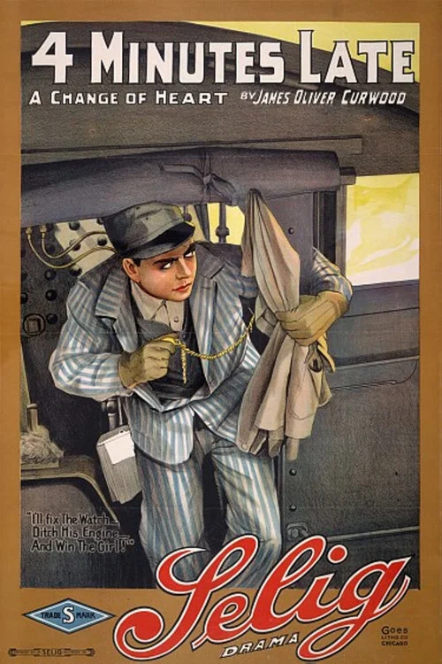 Movie poster for Four Minutes Late (1914)