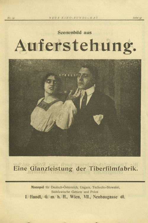 Movie poster for Resurrezione (1918)