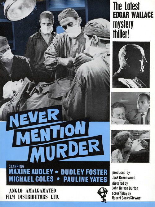 Movie poster for Never Mention Murder (1965)
