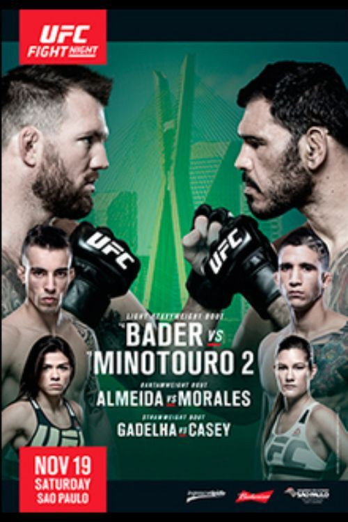 Movie poster for UFC Fight Night 100: Bader vs. Nogueira 2 (2016)