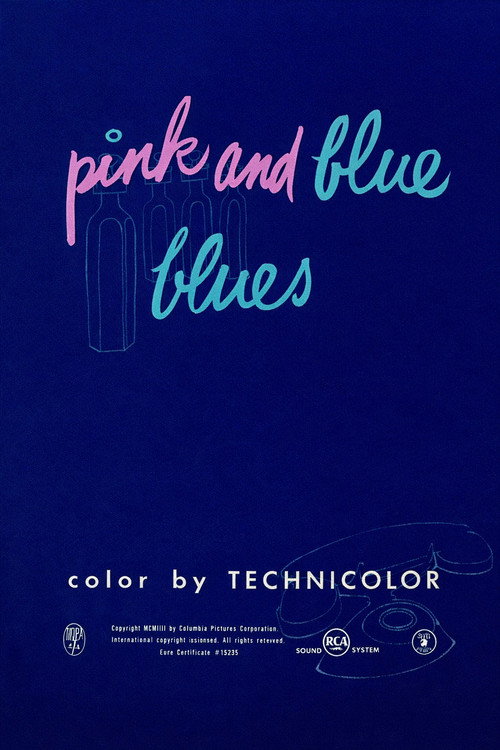 Movie poster for Pink and Blue Blues (1952)