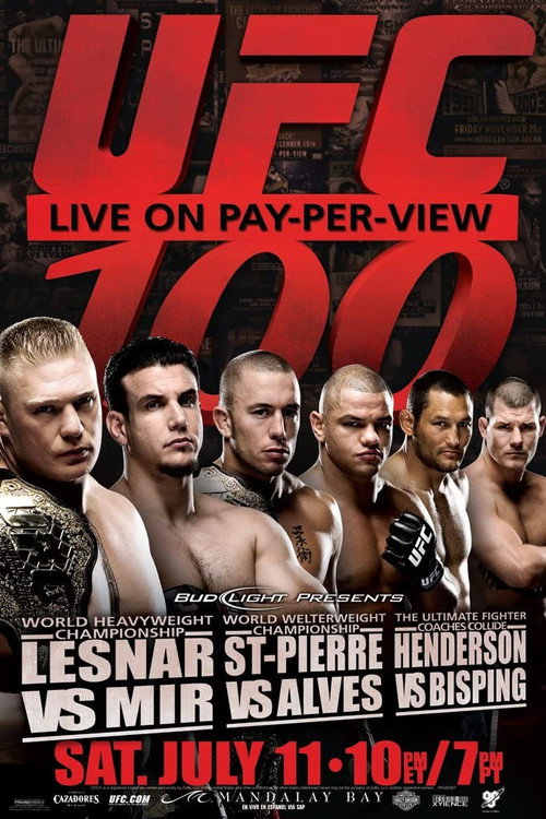 Movie poster for UFC 100: Lesnar vs. Mir 2 (2009)