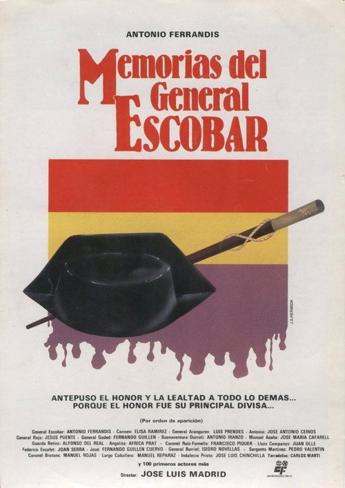 Movie poster for Memorias del general Escobar (1984)