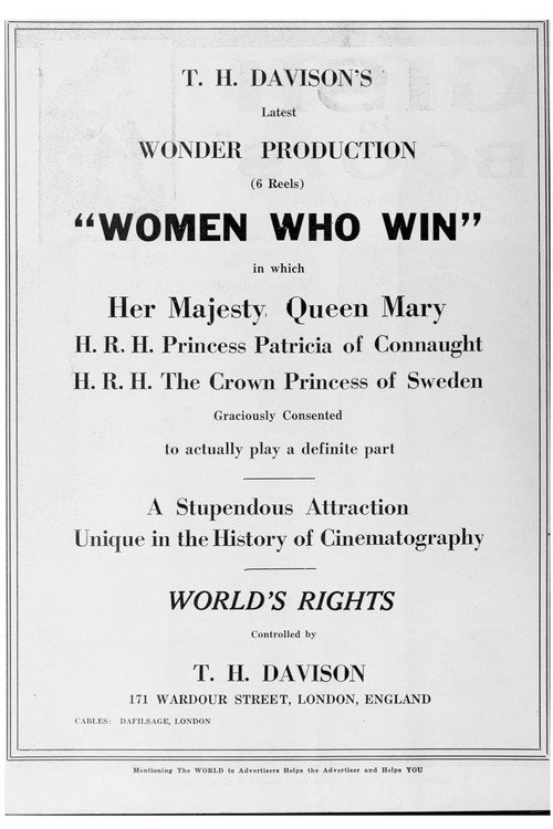 Movie poster for Women Who Win (1919)
