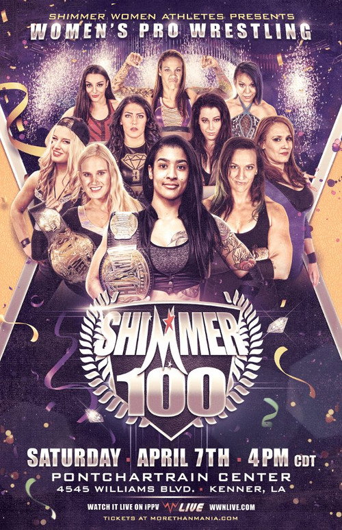 Movie poster for SHIMMER Women Athletes Volume 100 (2018)