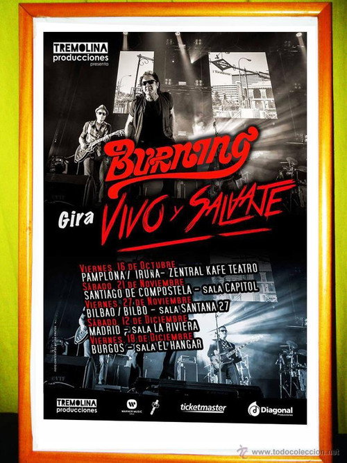 Movie poster for Burning - Vivo y Salvaje (2015)