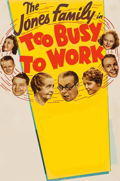 Movie poster for Too Busy to Work (1939)
