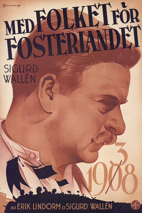 Movie poster for Med folket för fosterlandet (1938)